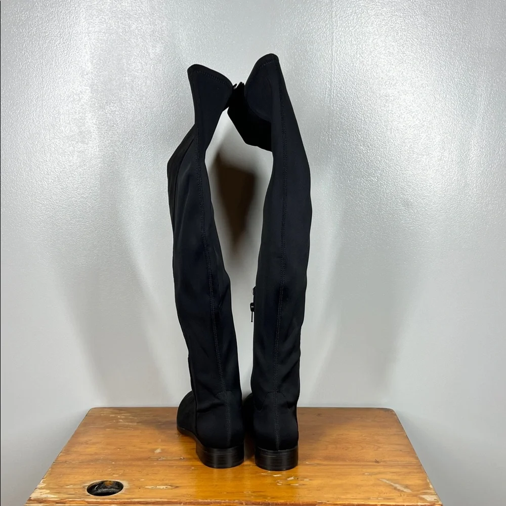J. Crew Black Over-the-Knee Stretch Boots